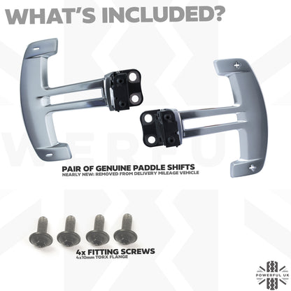 Genuine Aluminium Paddle Shifters (L & R) for Land Rover Defender L663 - TAKE-OFFS