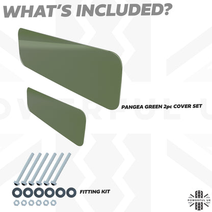 Spare Wheel Delete Cover Set for Land Rover Defender L663 - Pangea Green