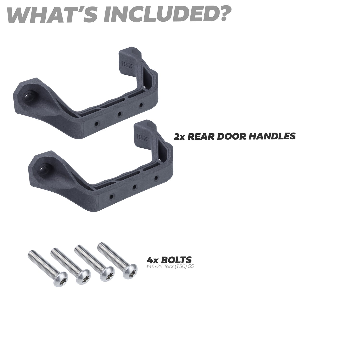 2x Rear Door Grab Handles for Land Rover Defender L663