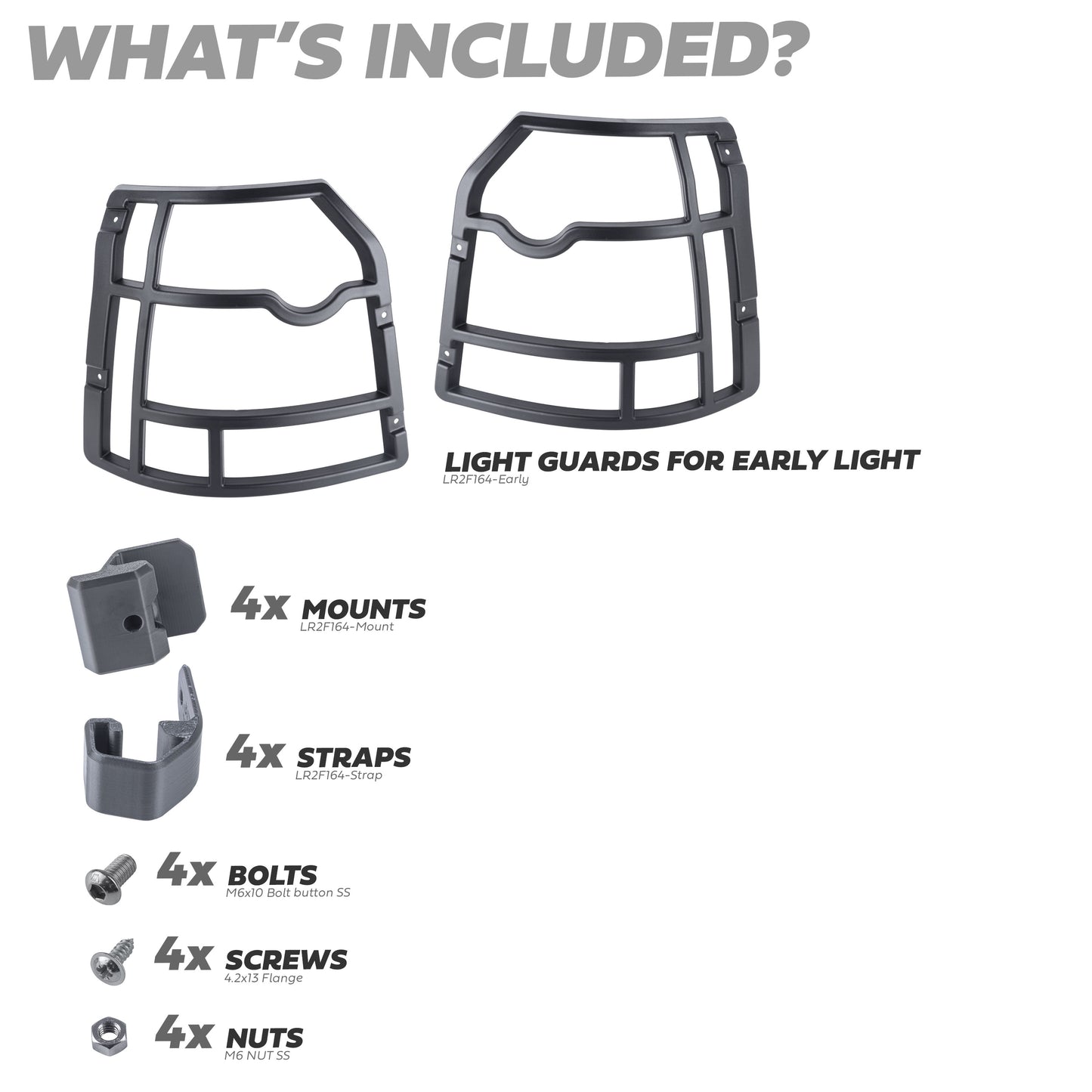 Rear Light Guard Kit for Land Rover Freelander 2 - Early Type 2007-12