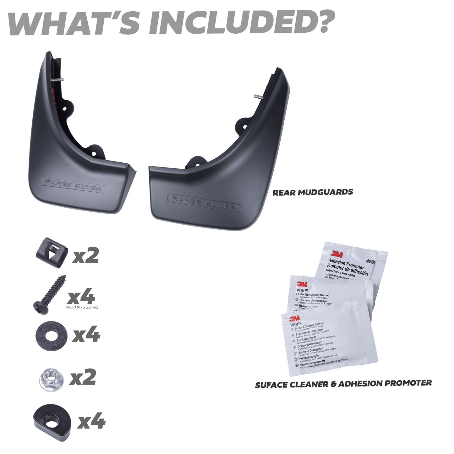 Rear Mudflap Kit for Range Rover Evoque 2 L551 - Genuine