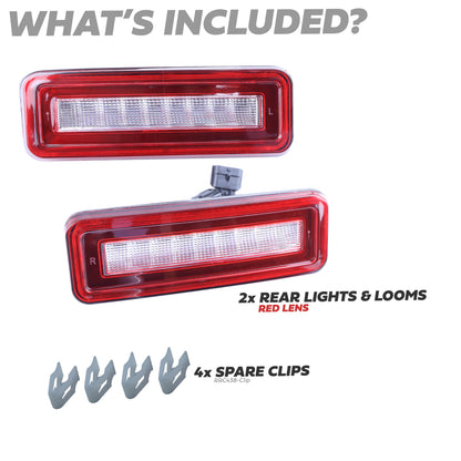 LED stop/tail/indicator/reverse Kit for Land Rover Defender L663 - Red Lens