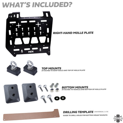 Molle Plate Kit - Mix Design - RH - for Land Rover Discovery 3/4