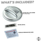 Fuel Filler Cap Cover for Range Rover Evoque - Petrol (Vented) - Silver