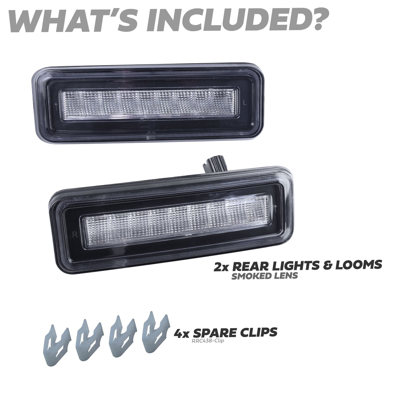 LED stop/tail/indicator/reverse Kit for Land Rover Defender L663 - Smoked Lens