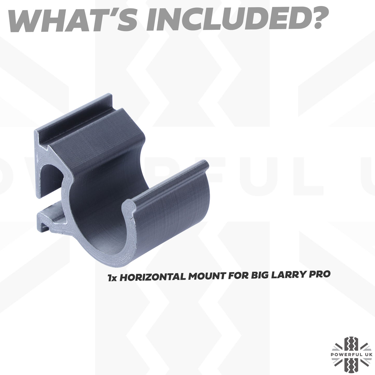 'Big Larry Pro' Torch Mount for Folding Picnic Table for Land Rover Defender L663 - Horizontal