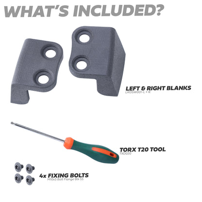 Paddle Shift Blank Kit for Alcantara Steering Wheel for Land Rover Defender L663