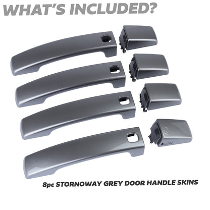 Door Handle 'Skins' for Range Rover Sport L320 2010-13 (with hole for button)  - Stornoway Grey