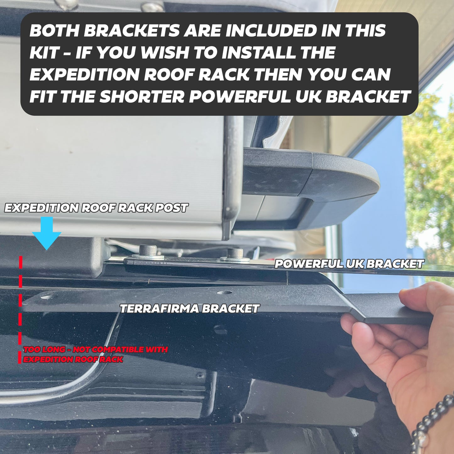 Terrafirma Rear Ladder + Powerful UK Top Plate for Land Rover Defender L663