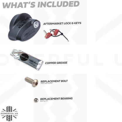 Tow Bar Overhaul Kit + lock & keys - 50mm Large Type (Late) - Aftermarket for Range Rover Sport L320