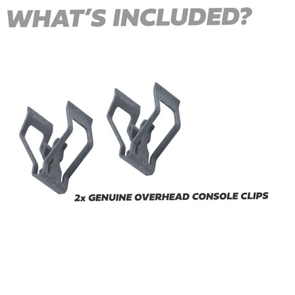 2x Metal Trim Clips for Overhead Console for Range Rover Evoque