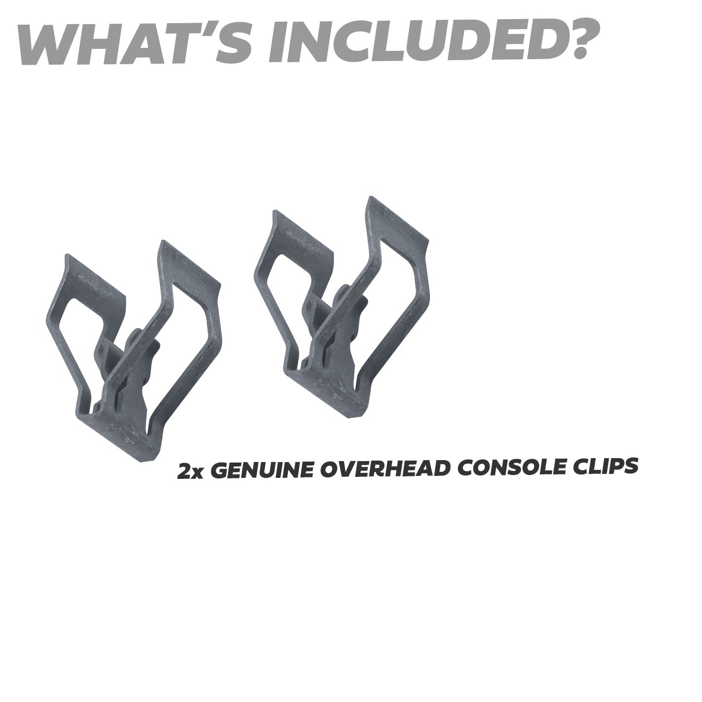 2x Metal Trim Clips for Overhead Console for Land Rover Discovery 5