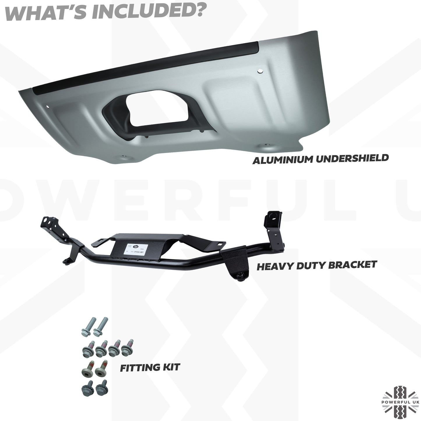 Front Aluminium Skid Plate (genuine) for Land Rover Defender L663
