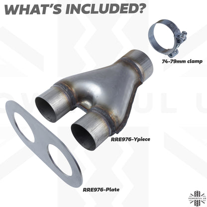 Adapter Kit for V8 Exhaust for Land Rover Defender L663