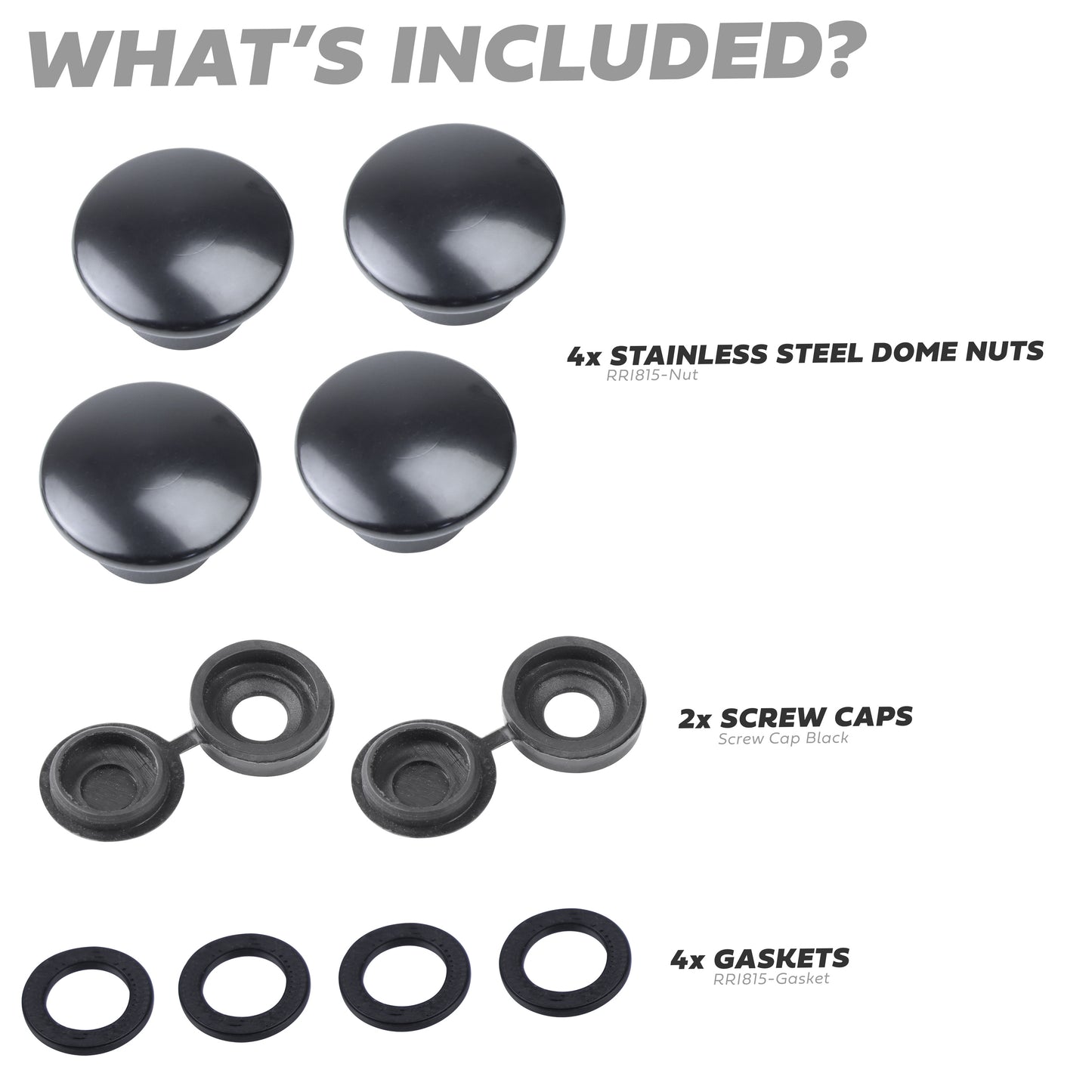 Window Catch Dome Nut Refresh Kit for Range Rover Classic