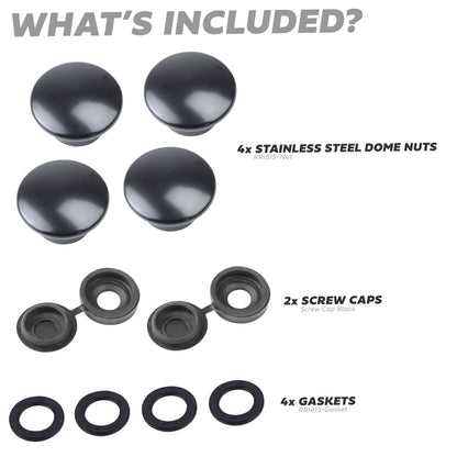 Window Catch Dome Nut Refresh Kit for Range Rover Classic