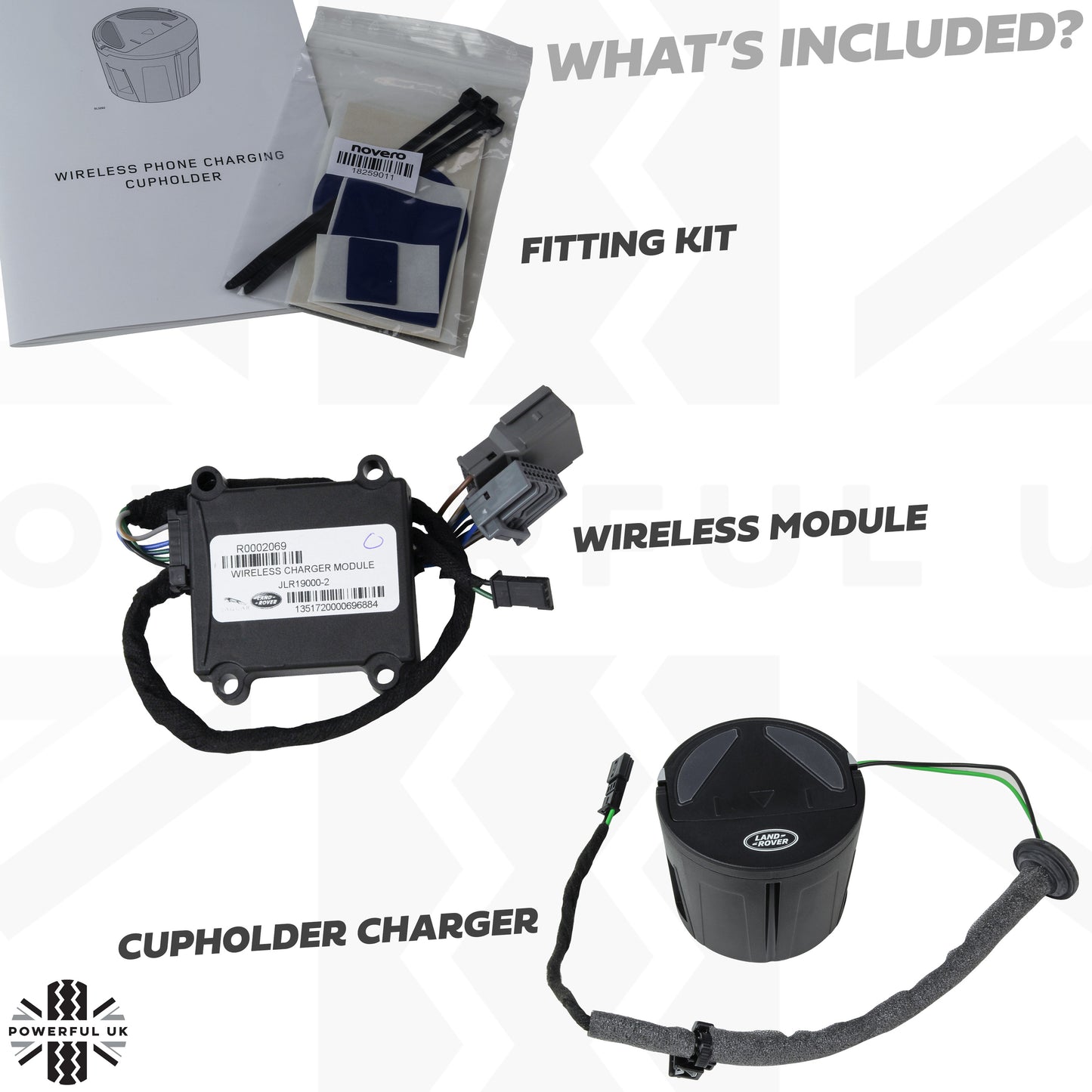 Wireless phone charger - Genuine - for Land Rover Discovery 5  [VPLRV0118]