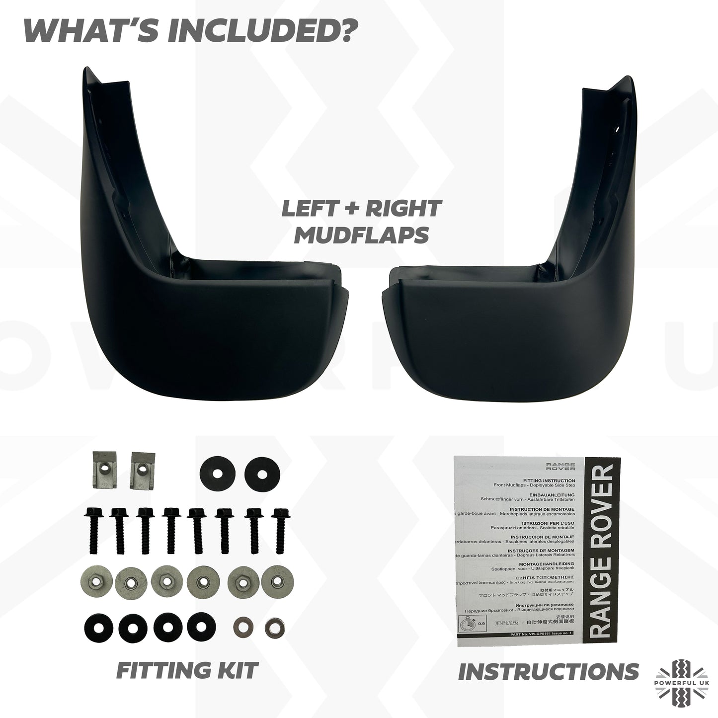 Genuine Front Mudflaps for Range Rover L405