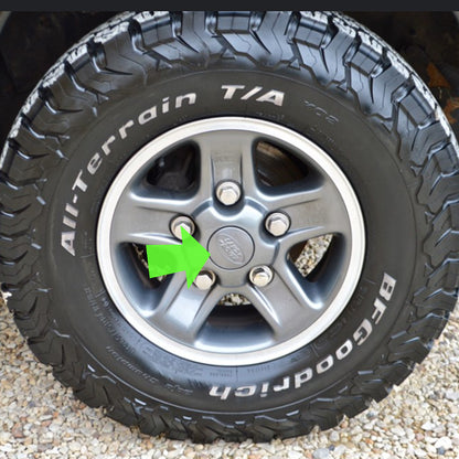 Genuine 4x Alloy Wheel Centre Caps (EARLY/LARGE type) for Land Rover Classic Defender - Pewter Grey