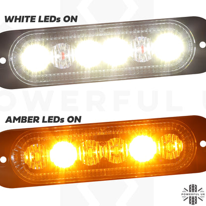 LED rear light upgrade kit for Land Rover Defender L663 - White+Amber