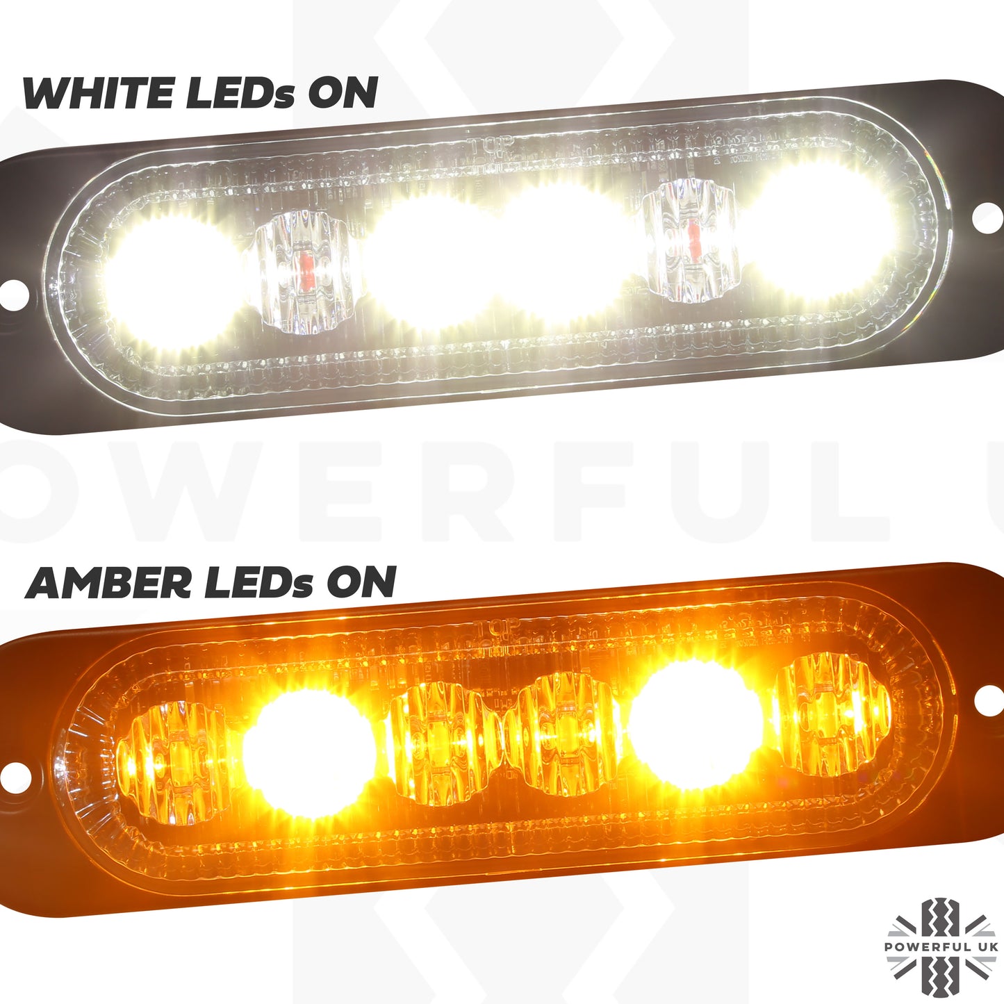 LED rear light upgrade kit for Land Rover Defender L663 - White+Amber