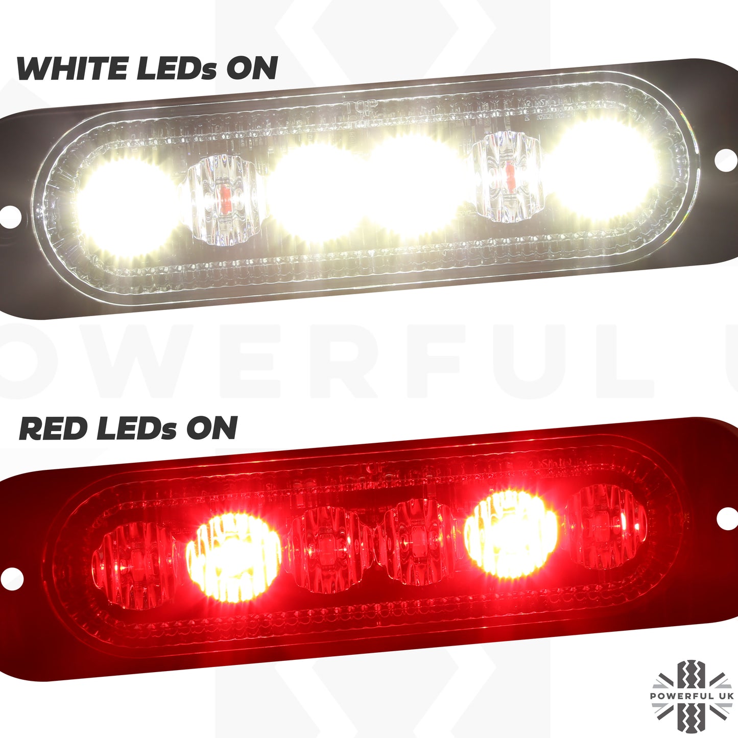 LED rear light upgrade kit for Land Rover Defender L663 - White + Red