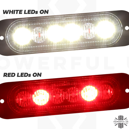 LED rear light upgrade kit for Land Rover Defender L663 - White + Red