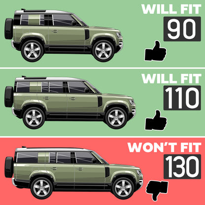 4pc Mudflap Kit with Union Jack for Land Rover Defender L663 (90/110)