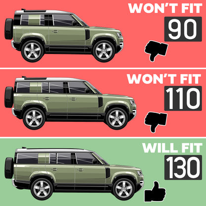 Roof Cross Bar Kit for Land Rover Defender L663 (130 model)