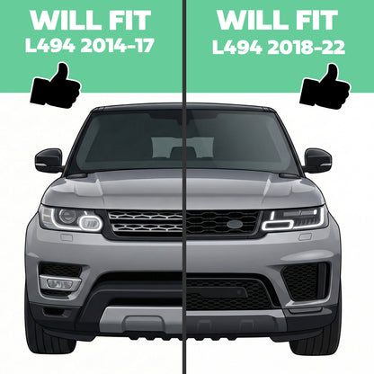 2018 Bonnet Vents (Pair) for Range Rover Sport L494 2018 - Gloss Black