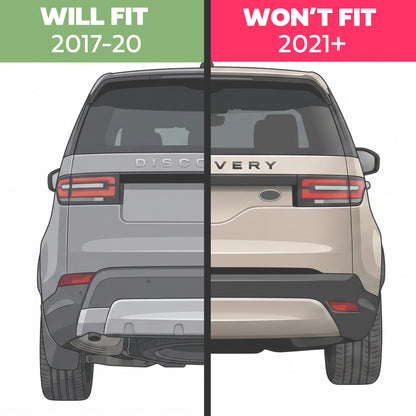 Rear Bumper "Dynamic" Tow Eye Cover FIXED TOW BAR - Black - for Land Rover Discovery 5