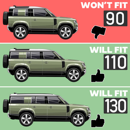 4x Chequer Plate Door Scuff Plates for Land Rover Defender L663 (4 door)