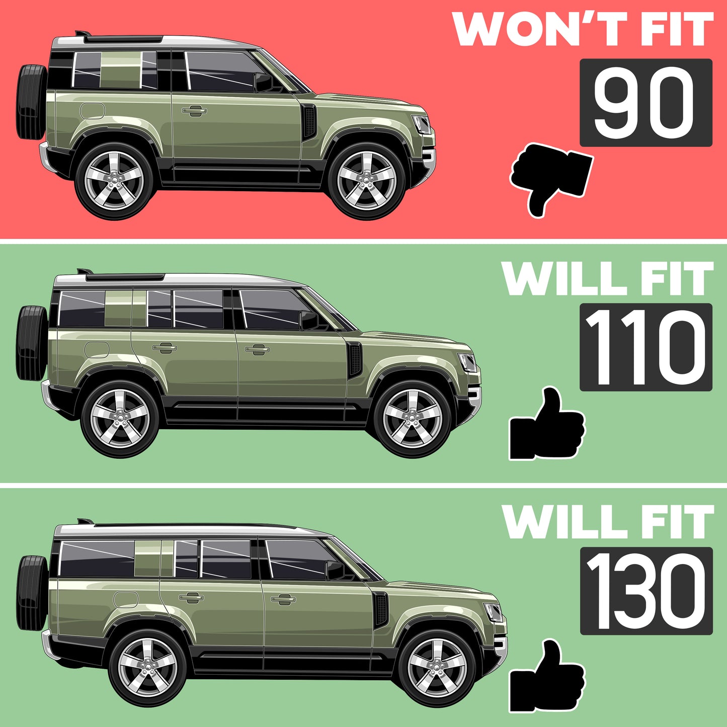 Chequer Plate Door + Tailgate Scuff Plate Kit (5pc) for Land Rover Defender L663 (4 door)