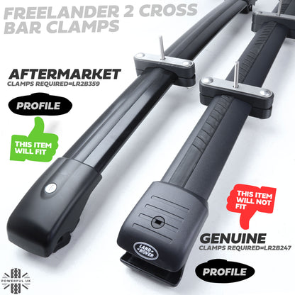 Mount Clamp Kit for the Land Rover Freelander 2 'AFTERMARKET Cross Bars' - Kit A - Zinc Plated Top