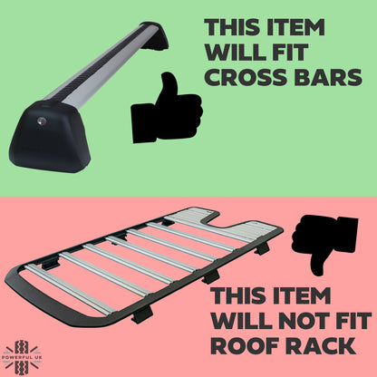 Roof Cross Bar Mount Clamp Kit for the Land Rover Defender L663 - Kit A - Zinc Plated Steel Top