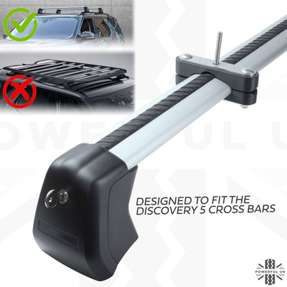Roof Cross Bar Antenna Mount Kit for the Land Rover Discovery 5 - Kit A - Zinc Plated Top