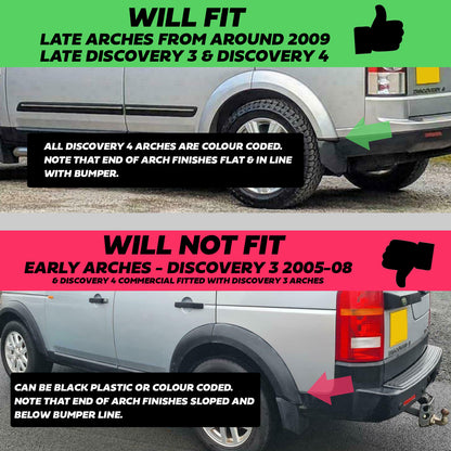 B-Grade - Genuine Mudflap Kit - Rear - for Land Rover Discovery 3(2009) & Discovery 4 - NO FITTING KIT