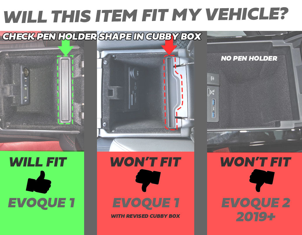 Wireless Charging Tray for Range Rover Evoque 1 - for Early Type Cubby Box