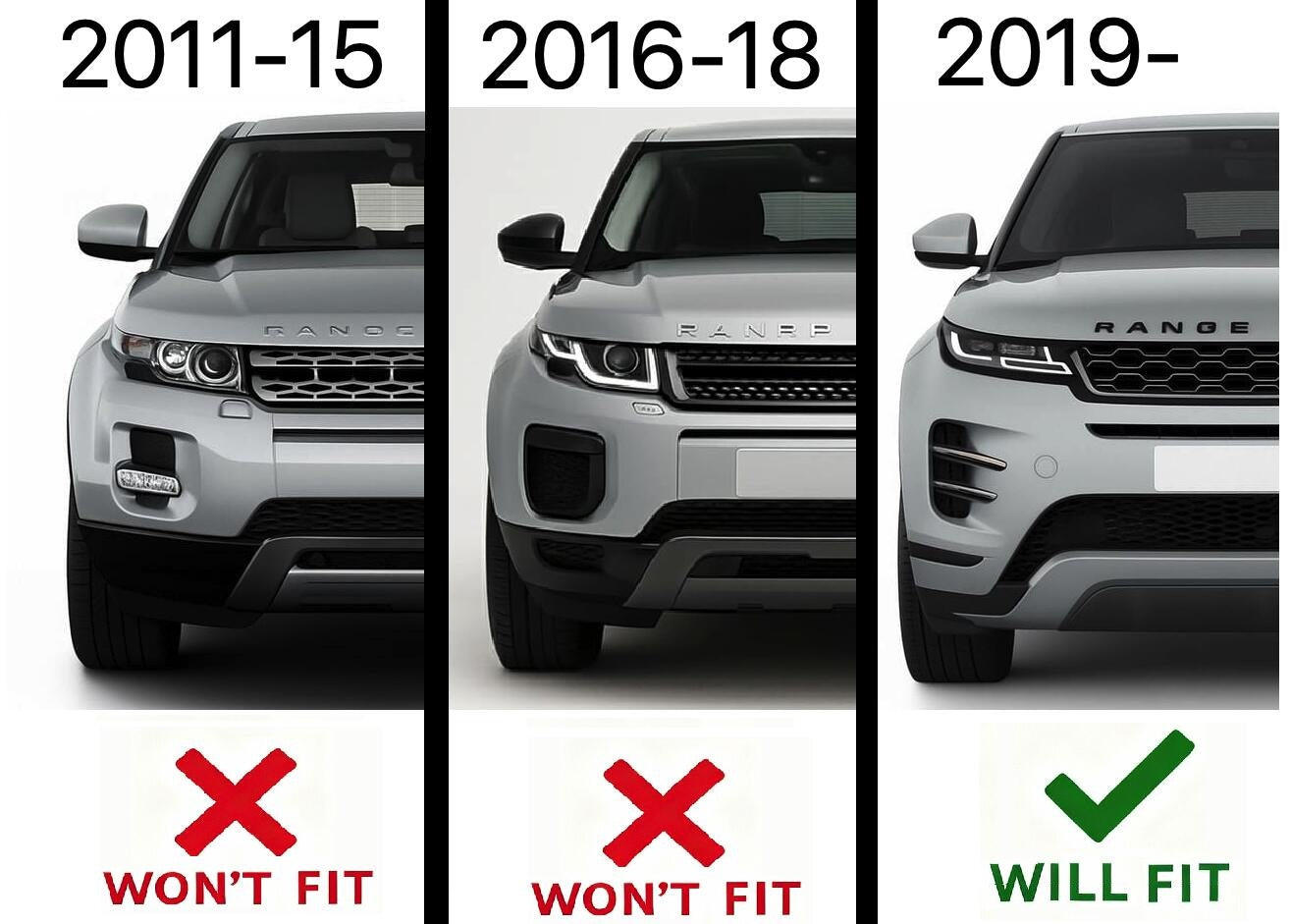 Aftermarket Gloss Black Roof Aerial Cover for Range Rover Evoque 2 2019+