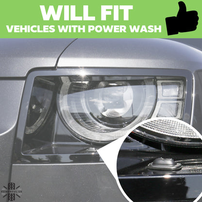 Aftermarket Headlight Surround 'WITH Washer' for Land Rover Defender L663 - LEFT