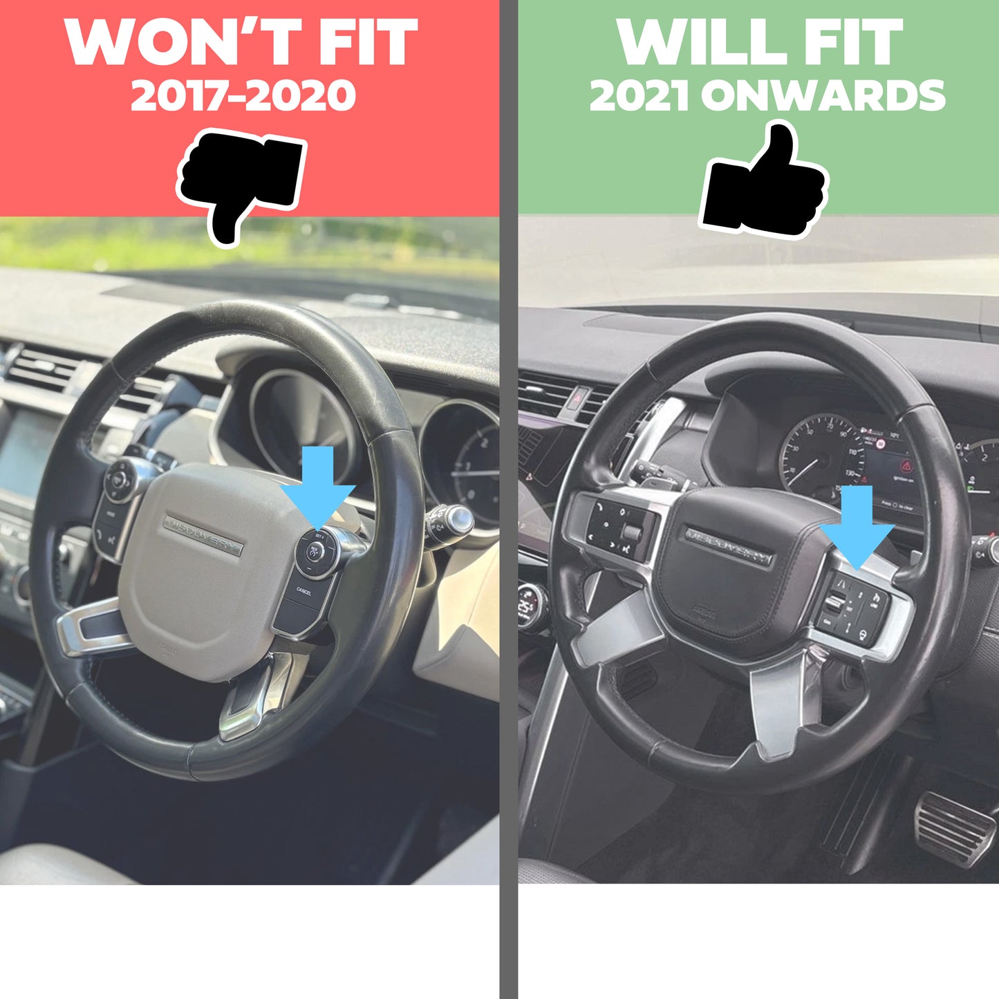 Genuine Alcantara Steering Wheel for Land Rover Discovery 5