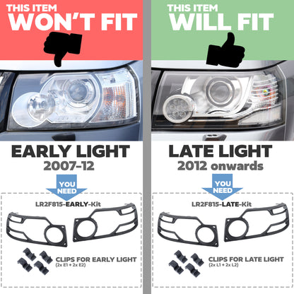 Headlight Guard Kit for Land Rover Freelander 2 - Late Type 2012+