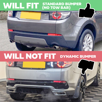 Rear Tow Eye Cover for Land Rover Discovery Sport 2015-19 Standard Bumper - Anthracite Black