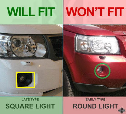 Front Bumper Inner Fog Lamp Brackets for Land Rover Freelander 2 2011 - Square Fog Type