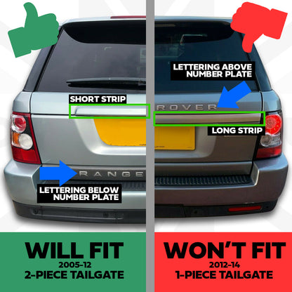 Tailgate Gas Strut 4pc Kit for Range Rover Sport L320 2005-11 - Genuine