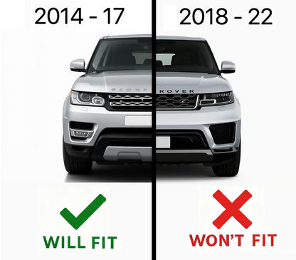 '2018 SVR' Style Exhaust Finishers for Range Rover Sport L494 2014-17 - Black