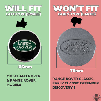 AirTag Holder for Land Rover 63mm Wheel Centre Cap