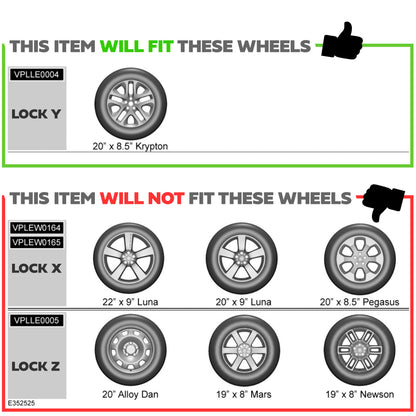 Genuine Spare Wheel Lock Kit for Land Rover Defender L663 - fits 5095