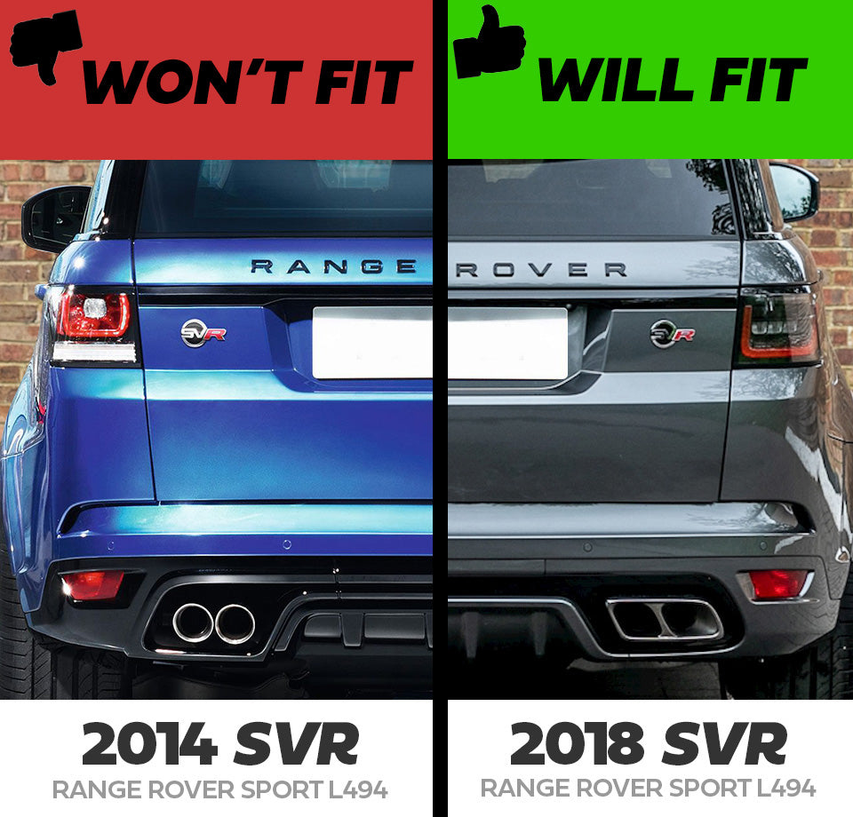 Rear Mudflaps for Range Rover Sport L494 SVR Rear Bumper 2018 - Genuine