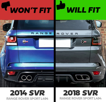 Rear Mudflaps for Range Rover Sport L494 SVR Rear Bumper 2018 - Genuine